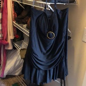 Black one piece swimsuit